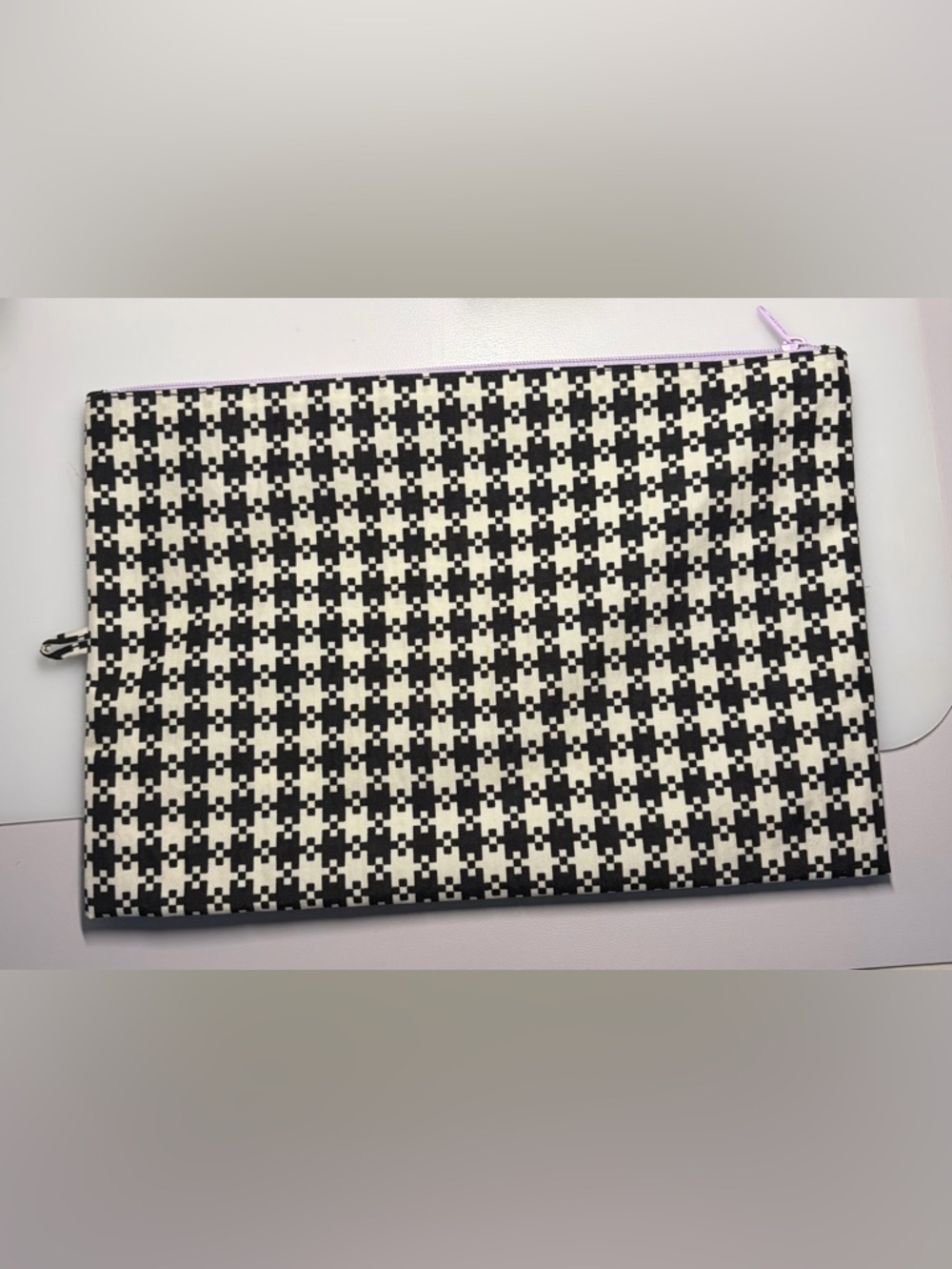 BAGGU pixel gingham large go pouch